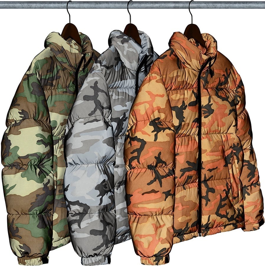Reflective Camo Down Jacket